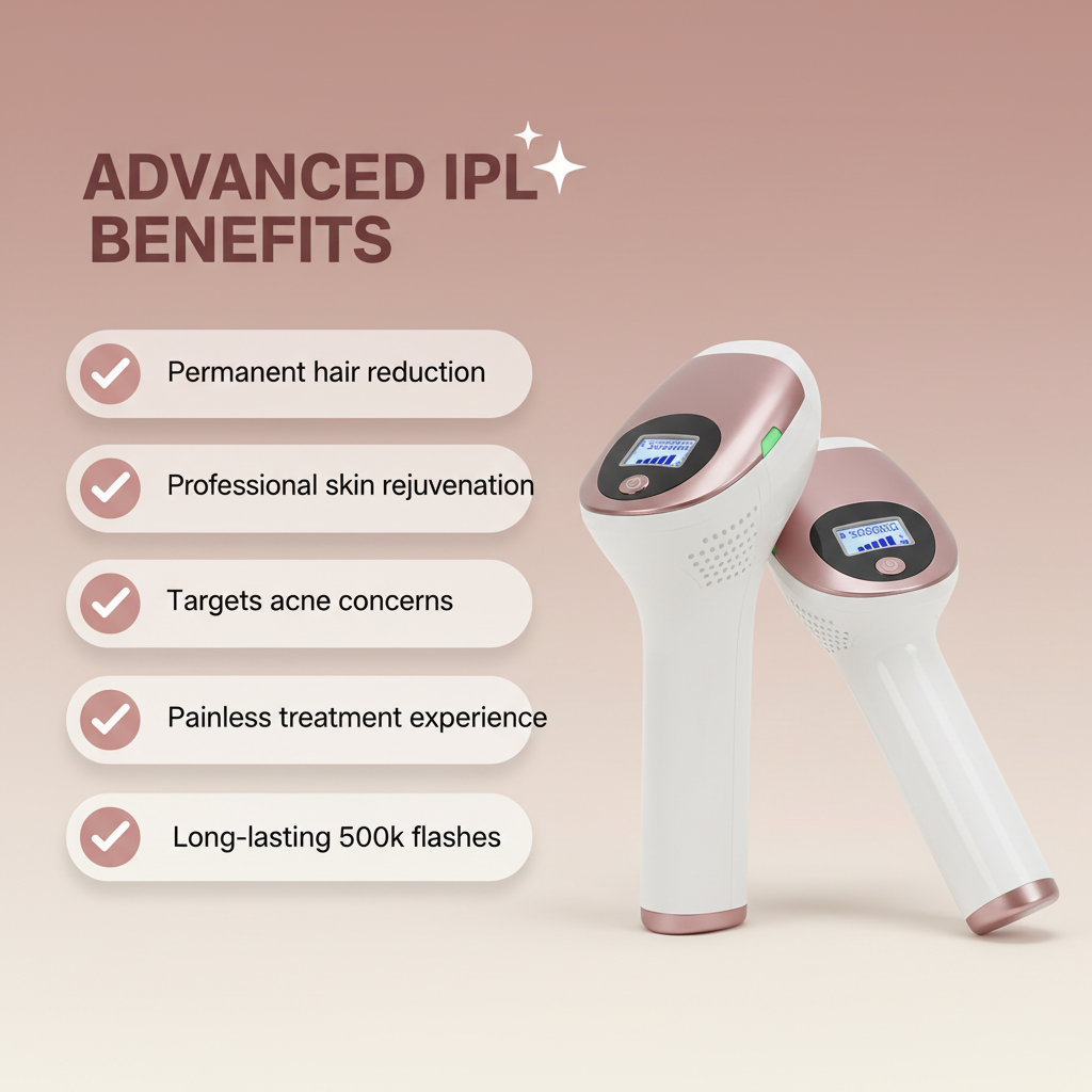 3 in 1 Portable Hair Remover Laser Permanent Whole Body Treatment Ipl Painless Hair Removal Device for Home Use